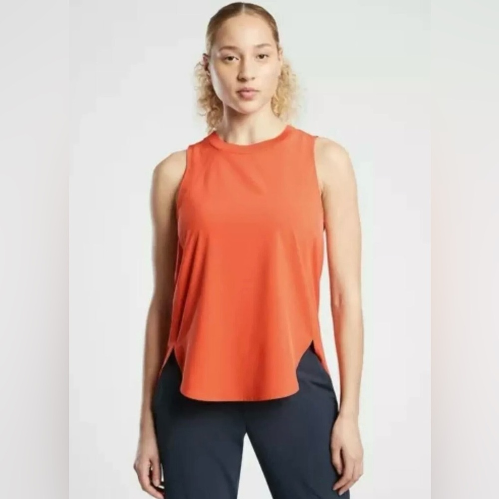 Athleta Side Split Tank Top Shirt Womens XSmall Athleisure Yoga Tunic